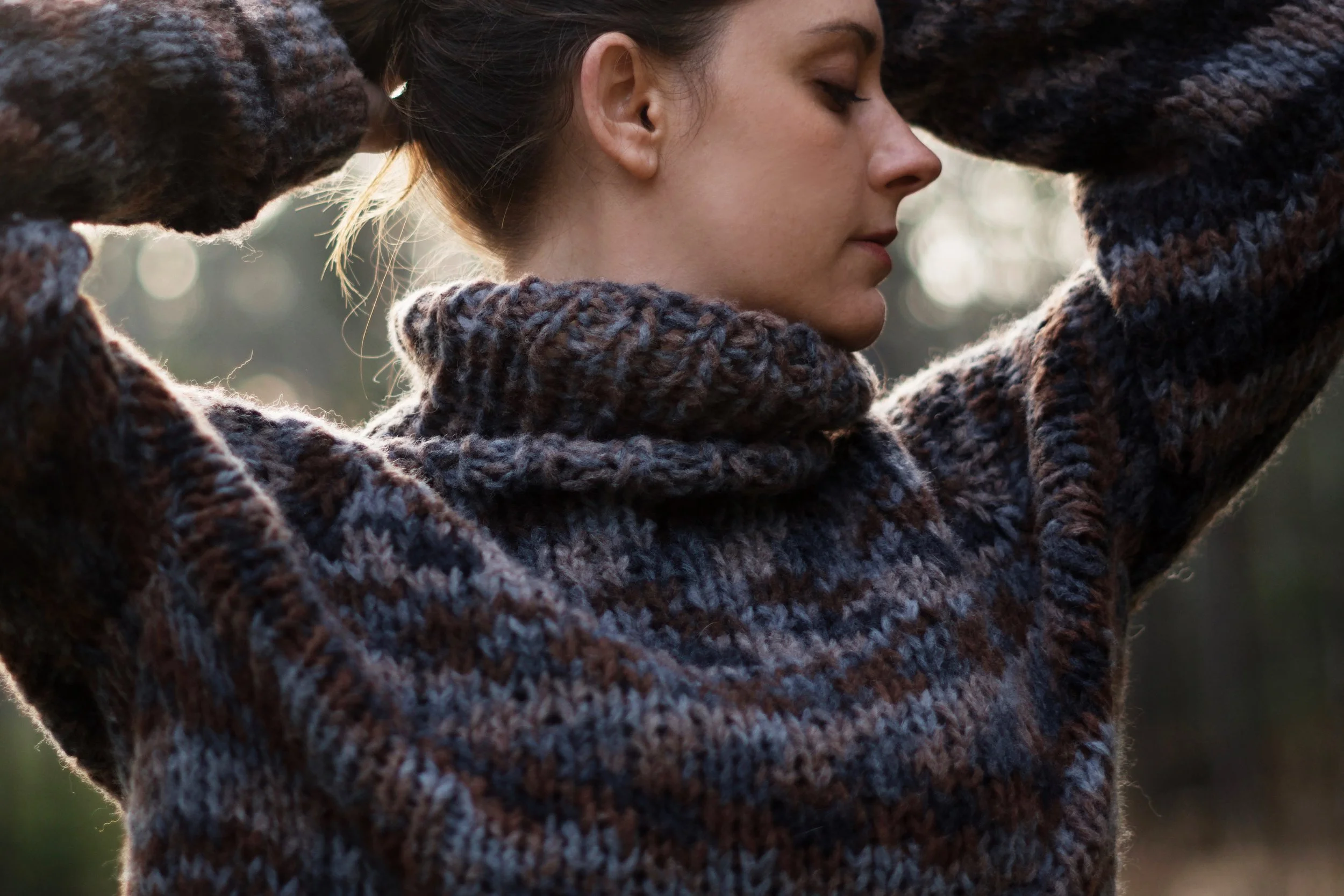 【TODAYFUL】keyneck Wool best Pinewood Raglan Turtleneck FREE Knitting Pattern — Two of Wands